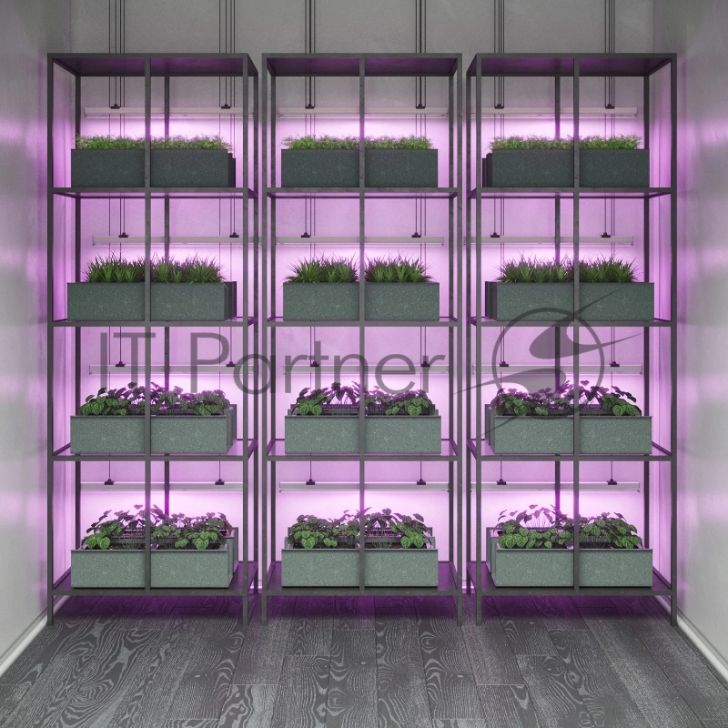 Светильник Fito для растений 8W 220lm 175-265V IP20 561x25x37мм, фиолет спектр LED 5
