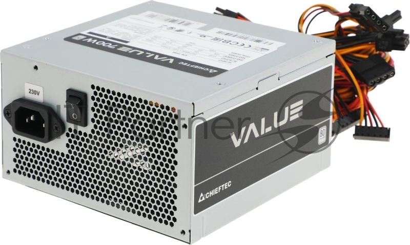 Блок питания Chieftec APB-700B8, 700Вт, 80 PLUS, 120мм, серебристый
