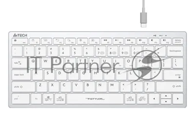 Клавиатура A4Tech Fstyler FBX51C беспроводная, USB, Bluetooth/Радиоканал, белый