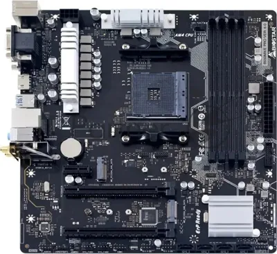 Материнская плата Biostar B550MX/E PRO, AM4, AMD B550, 4xDDR4, 4xSATA, 2xM.2, 1xPCIe 4.0 x16, DVI-D, HDMI, D-Sub, 1x1Gb LAN, 3x3.5 мм, 7.1, microATX