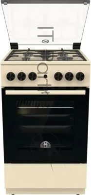 Плита газовая Gorenje GG5A21BEF бежевый, конфорок 4 газовых, духовка 70 л, 50 см x 85 см x 59.4 см