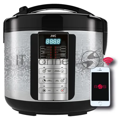 Мультиварка JVC JK-MC501 серебристый/черный, 5 л, 860 Вт, сенсор, 11 программ