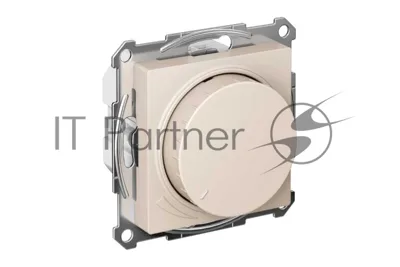 Светорегулятор (диммер) SE AtlasDesign беж, повор-нажим, LED, RC, 400 Вт, мех.