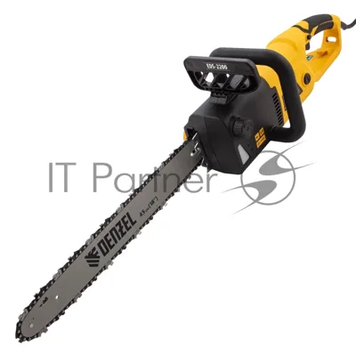 Пила цепная электрическая Denzel EDS-2200, 2,2кВт, продольная, шина 45 см, шаг 3/8, паз 1,3 мм, 62 зв