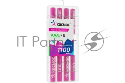 Аккумулятор Космос R03 NI-MH 1100 мАч 8B (уп.8шт)