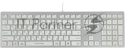 Клавиатура проводная A4Tech Fstyler FX50, USB, белый