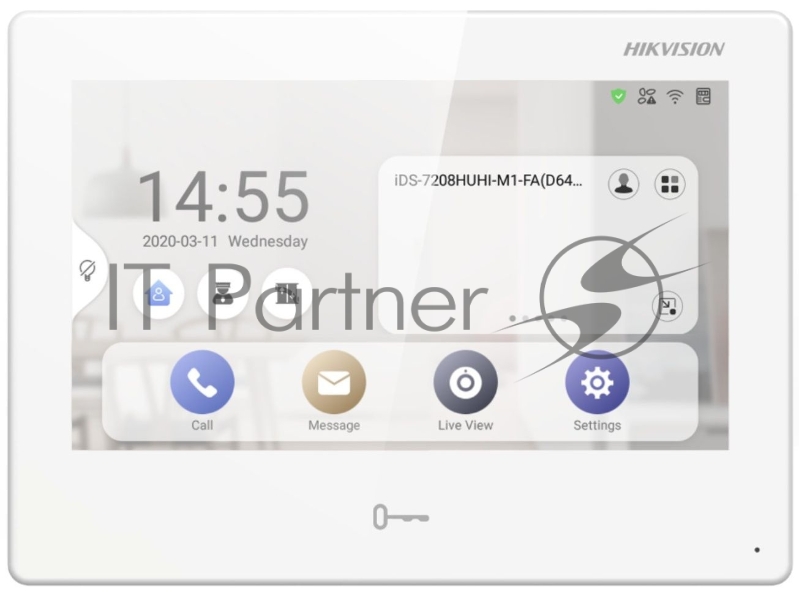 Видеодомофон Hikvision DS-KH9510-WTE1(B) белый