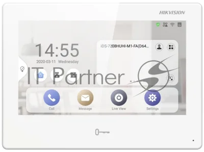 Видеодомофон Hikvision DS-KH9510-WTE1(B) белый