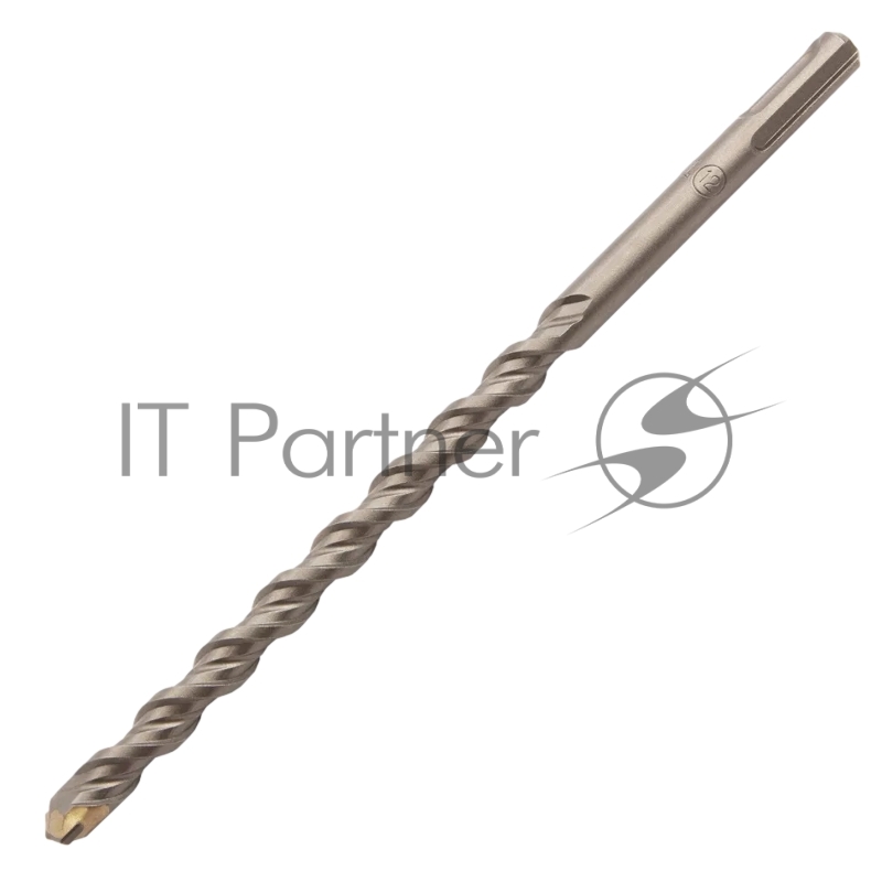 Бур по бетону Denzel двойная спираль, Cobalt W-tip, 12x210 мм, SDS PLUS