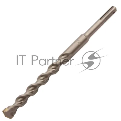 Бур по бетону Denzel двойная спираль, Cobalt W-tip, 16x210 мм, SDS PLUS