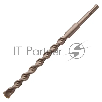 Бур по бетону Denzel двойная спираль, Cobalt W-tip, 16x260 мм, SDS PLUS