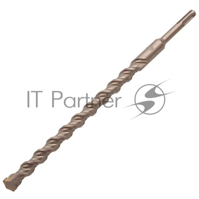 Бур по бетону Denzel двойная спираль, Cobalt W-tip, 18x310 мм, SDS PLUS