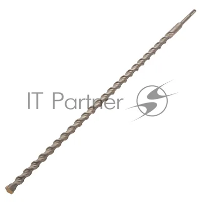 Бур по бетону Denzel двойная спираль, Cobalt W-tip, 18x600 мм, SDS PLUS