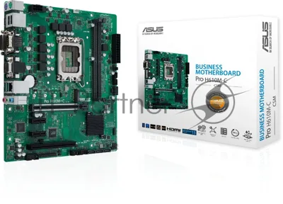 Материнская плата ASUS Pro H610M-C-CSM, LGA1700, Intel H610, 2xDDR5, 4xSATA, 1xM.2, 1xPCIe 5.0 x16, 2xPCIe x1, 1xPCI, DisplayPort, HDMI, D-Sub, DVI-D, 1x1Gb LAN, COM, 3x3.5 мм, 7.1, microATX