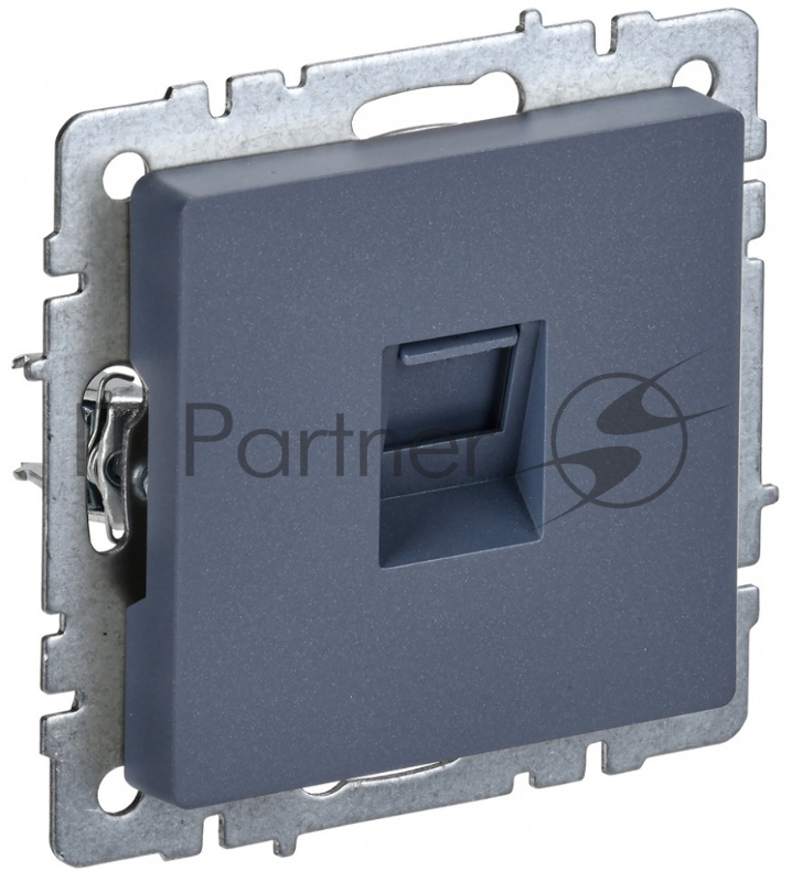 Розетка компьютерная IEK BRITE РК10-БрМ RJ45 кат.5E маренго