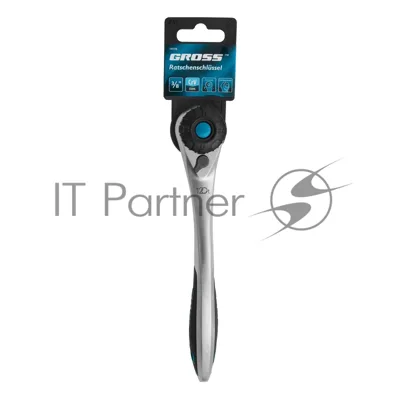 Ключ трещоточный Gross 120 зубьев 3/8"
