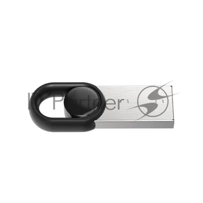 Флешка USB Netac UM2 (NT03UM2N-064G-20BK), 64Gb, USB 2.0, R/W 100/40, серебристый/черный