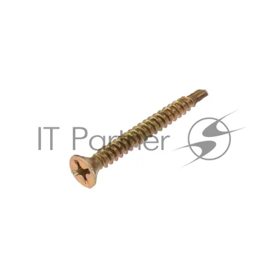 Саморез оконный Kranz сверло, 3.9х35, желтый цинк, пакет (20 шт.)