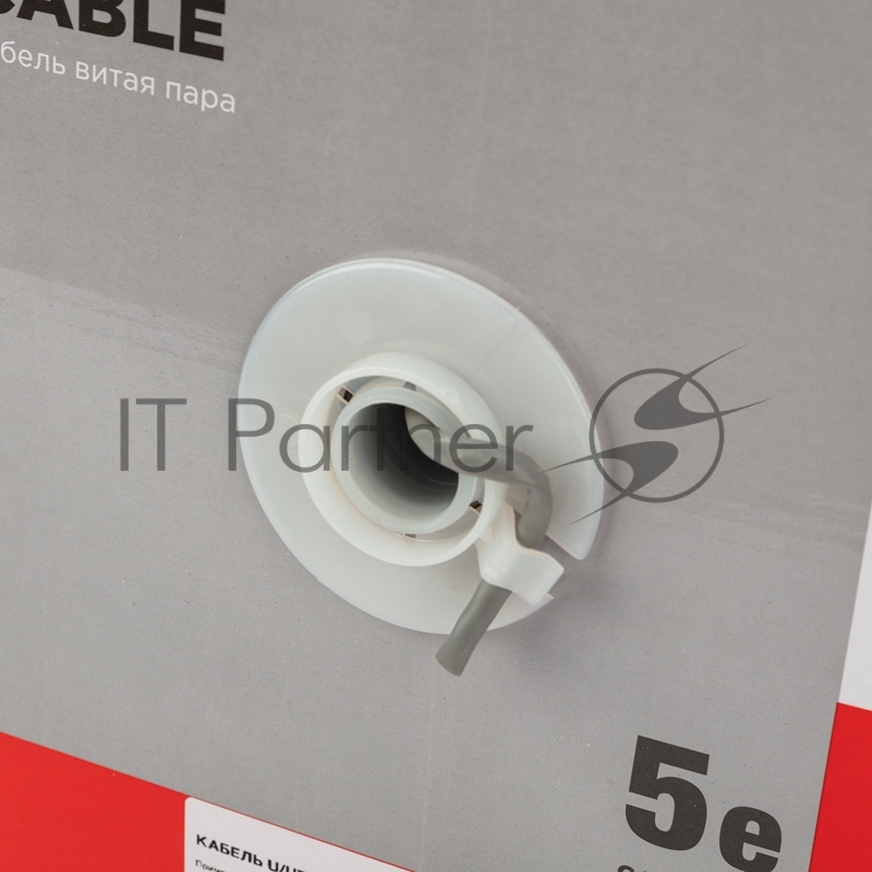 Кабель витая пара Rexant U/UTP, cat.5e, ZH нг(А)-HF, 4PR, 24AWG, внутренний, серый, 305 м