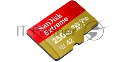 Флеш карта microSD 256Gb SanDisk microSDXC Class 10 UHS-I A2 C10 V30 U3 Extreme 190MB/s