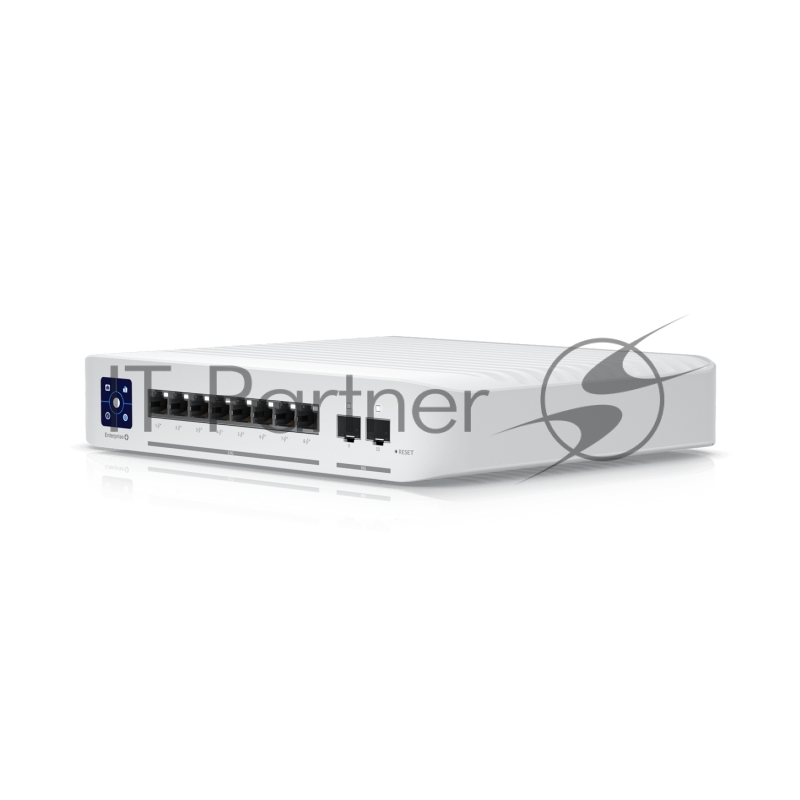 Коммутатор PoE в стойку Ubiquiti UniFi Switch Enterprise 8 PoE USW-Enterprise-8-PoE 8х 2.5G RJ45, 2х 10G SFP+, раздача 120 Вт