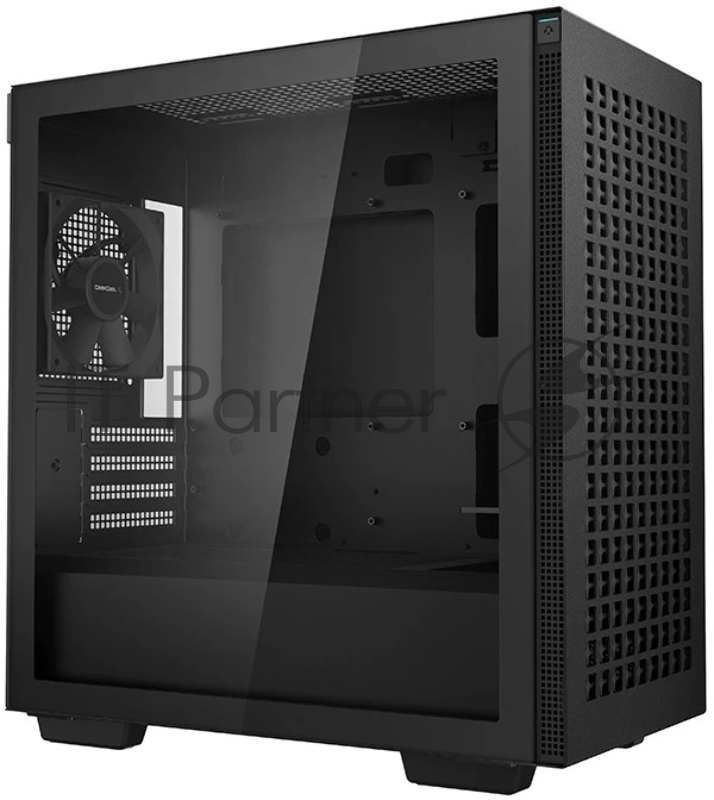 Компьютерный корпус Deepcool CH370 черный без БП mATX 1x120мм 1xUSB 2.0 1xUSB 3.0 audio bott PSU