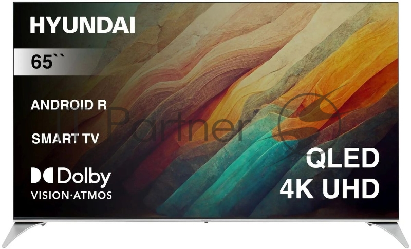 Телевизор Hyundai 65" H-LED65QBU7500 черный UHD QLED 60Hz Smart TV