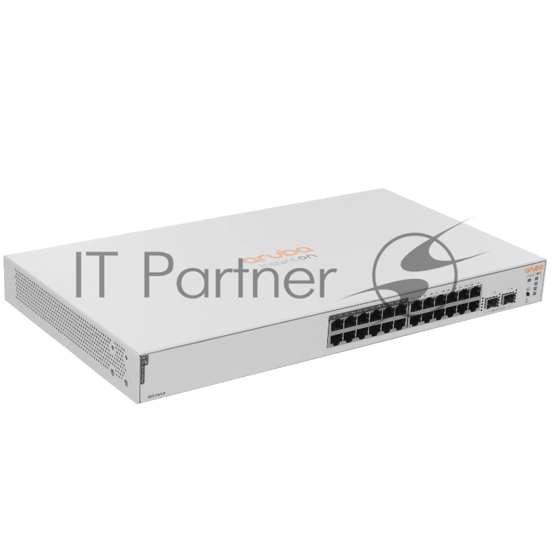 Коммутатор HPE Instant On 1830 24G 2SFP 12PoE+ 195W, 12×1 Гбит/с PoE+ + 2×1 Гбит/с SFP, настраиваемый
