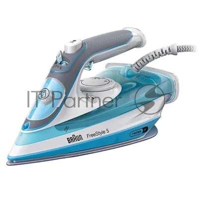 Утюг Braun SI5006BL белый/голубой, 2600 Вт, 50 г/мин, 180 г/мин, 300 мл