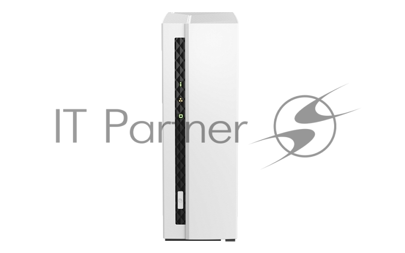 Сетевое хранилище SMB QNAP TS-133 NAS 1 HDD tray. ARM 4-core Cortex-A55 1.8GHz, ram 2 Gb (max), 1x1GbE, 1xUSB 2.0 port,1xUSB 3.2 Gen 1