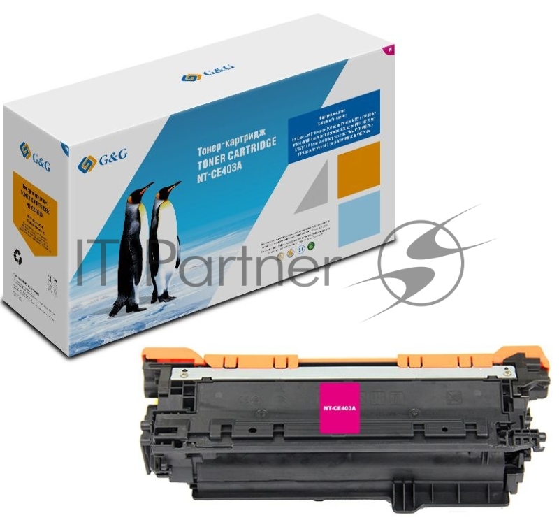Картридж лазерный G&G GG-CE403A пурпурный (6000 стр.) для HP LJ Enterprise 500 M551n/MFP M575dn/MFP M570dn