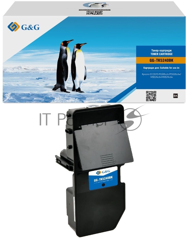 Картридж лазерный G&G GG-TK5240BK черный (4000 стр.) для Kyocera ECOSYS P5026cdn/P5026cdw;ECOSYS M5526cdn/M5526cdw