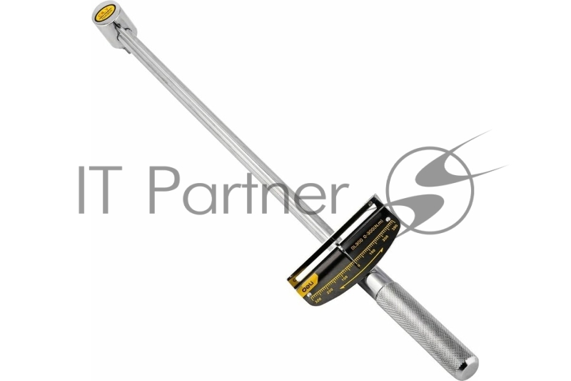 Динамометрический ключ Deli DL300 0-300Нм, 1/2";, длина 480мм, головка Cr-V, противоскользящая рукоятка