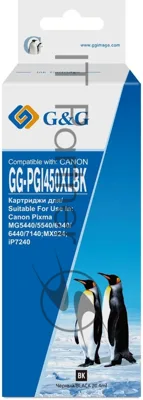 Картридж струйный G&G GG-PGI450XLBK черный (20.4 мл) для Canon MG6340/5440/IP7240