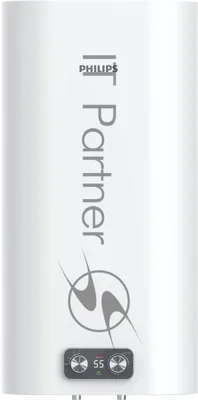 Водонагреватель электрический Philips YB AWH1616/51(50YB) белый, накопительный, 50 л, 2 кВт, настенный, вертикальный, плоский корпус, бак из нержавеющей стали, сухой ТЭН, механическое управление с LED-дисплеем