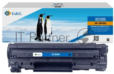Картридж лазерный G&G GG-CB436A черный (2000 стр.) для HP LJ P1505/M1120/M1522