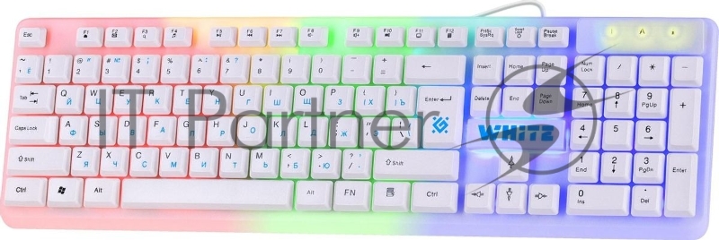 Клавиатура проводная Defender GK-172, USB, белый