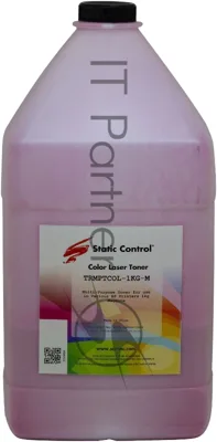 Тонер Static Control TRMPTCOL-1KG-M пурпурный флакон 1000гр. для принтера HP CLJCP1515/Canon MF8330