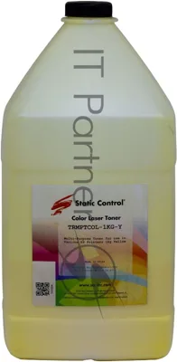 Тонер Static Control TRMPTCOL-1KG-Y желтый флакон 1000гр. для принтера HP CLJCP1515/Canon MF8330