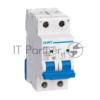 Выключатель автоматический постоянного тока CHINT NB1-63DC 2P C2A DC500В 6kA