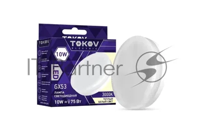 Лампа светодиодная TOKOV ELECTRIC 10Вт Tablet 3000К GX53 176-264В