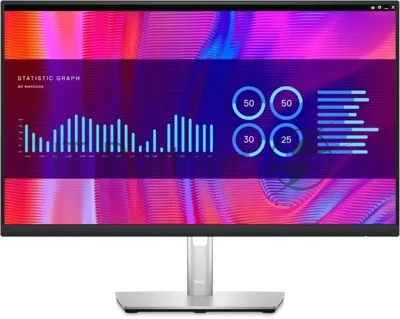 Монитор 23.8" Dell P2423DE IPS 2560x1440, 60 Гц, 5 мс, 16:9, 300 кд/м², HDMI 1.4, DP 1.2, USB-C (90 Вт), 4xUSB 3.0, Ethernet (1 Gbит), 3.5 Jack, черный/серебристый