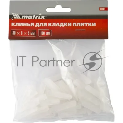 Клинья Matrix, 30х6х5мм, для кладки плитки, 100 шт.