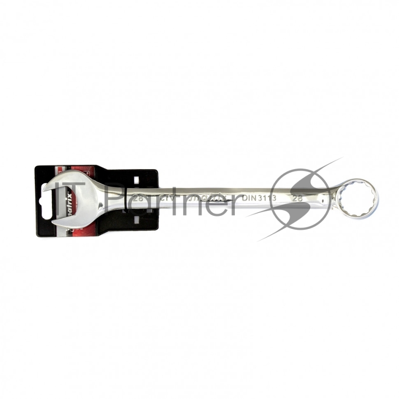 Ключ комбинированный Matrix, 28 мм, CrV, полированный хром
