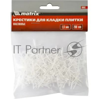 Крестики Matrix, 1,0 мм, для кладки плитки, 200 шт.
