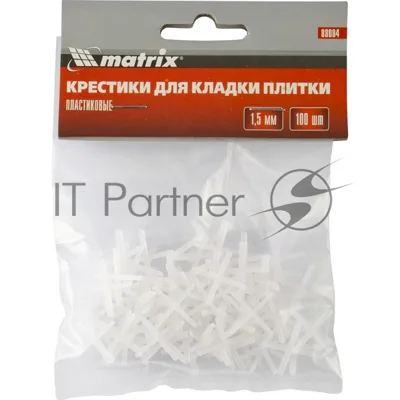 Крестики Matrix, 1,5 мм, для кладки плитки, 100 шт.