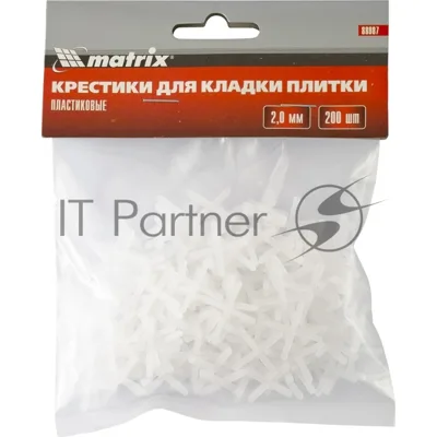 Крестики Matrix, 2,0 мм, для кладки плитки, 200 шт.