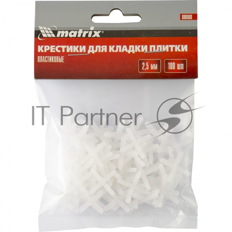 Крестики Matrix, 2,5 мм, для кладки плитки, 100 шт.