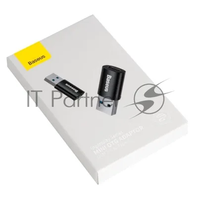 Переходник BASEUS Ingenuity Series Mini OTG, USB-A 3.1- Type-C, черный