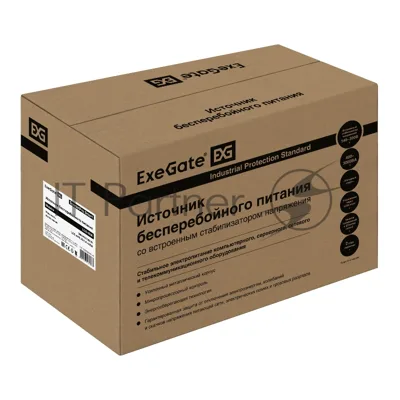 Источник бесперебойного питания ExeGate SpecialPro Smart LLB-2000.LCD.AVR.2SH.RJ.USB / 2000 ВА / 1200 Вт / 2 x CEE 7 (евророзетка)
